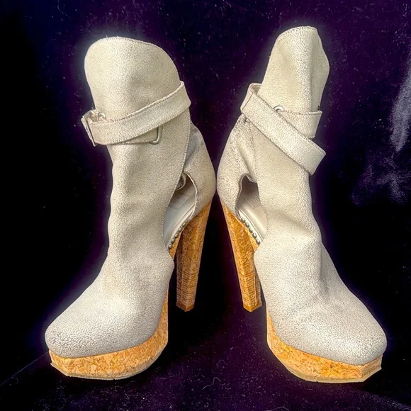 HERVE LEGER LUXURY LEATHER STRAPPY HIGH HEEL ANKLE BOOTS/ BOOTIES-9- ๐๐ฅ - Picture 11 of 14